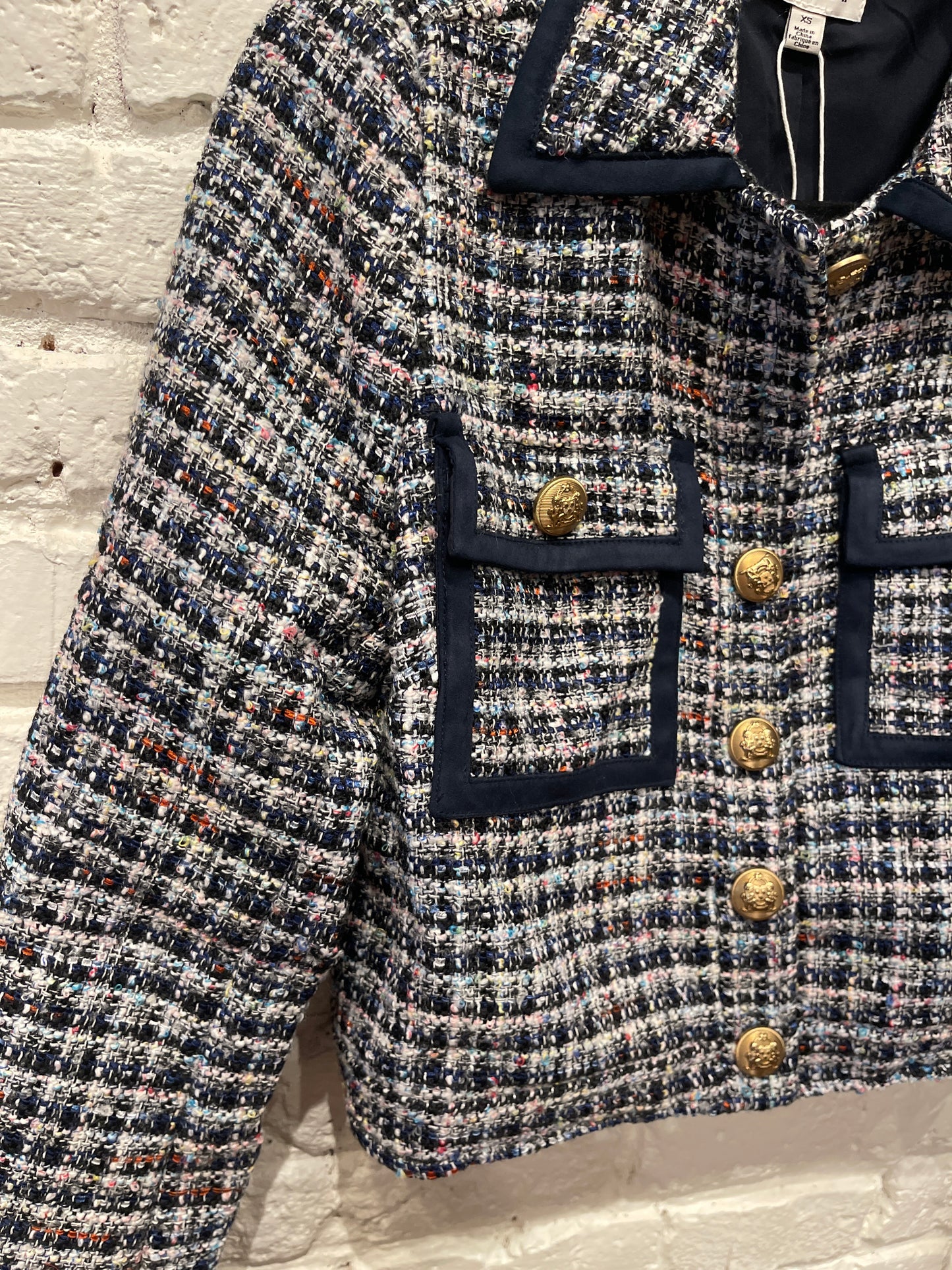 NAVY TWEED JACKET SK9817