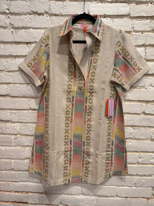 SPLIT NECK DRESS OAXACA HANDLOOM