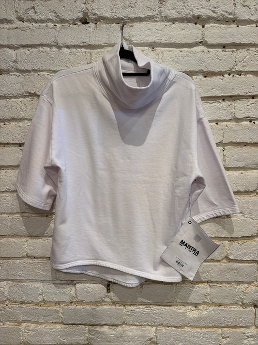 SOL FUNNEL NECK TOP WHITE
