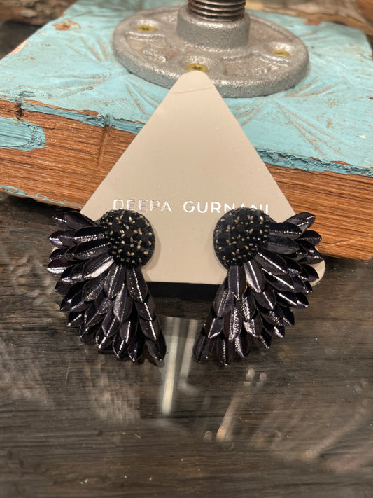 PERRY EARRINGS BLACK