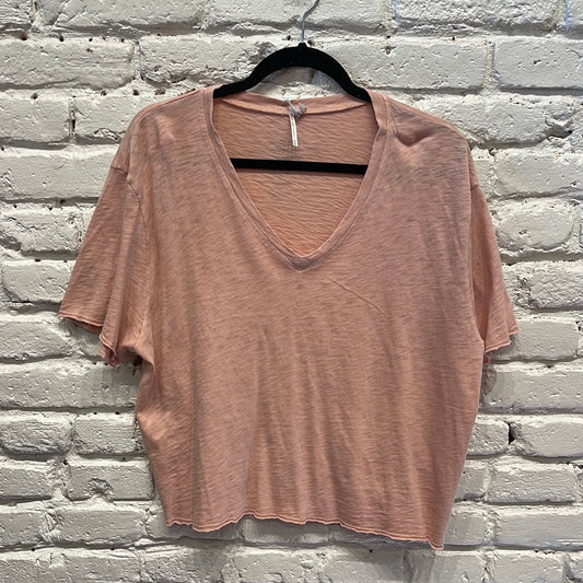 ASH ROSE CHARLIE V-NECK S/S BF TEE
