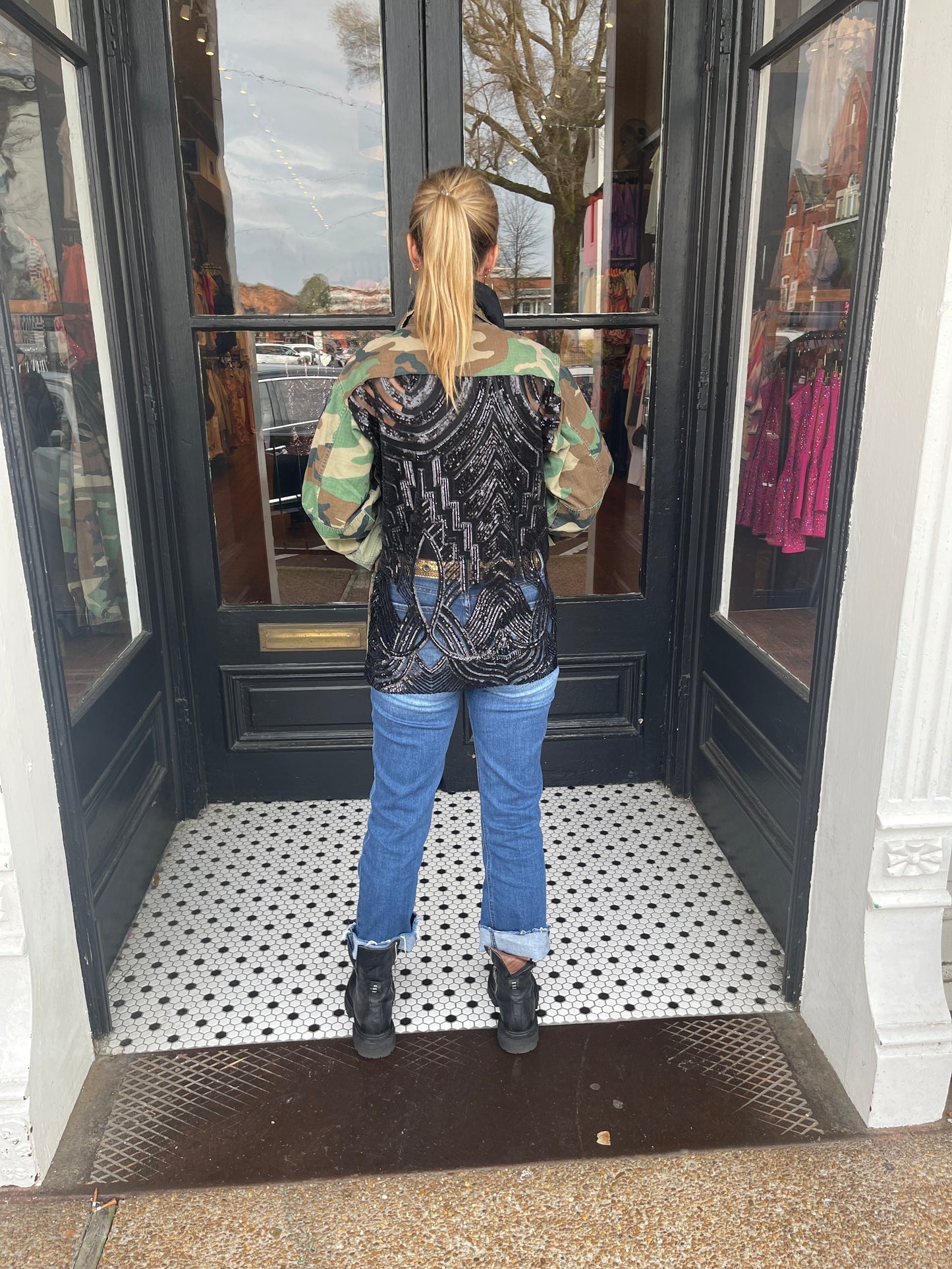 CAMO JACKET BLACK