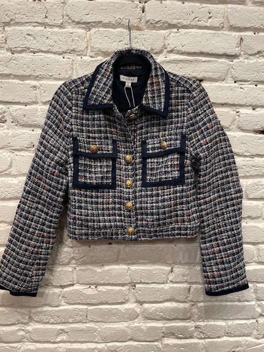 NAVY TWEED JACKET SK9817