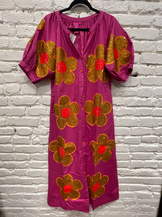 OVERSIZED FLOWER MAXI