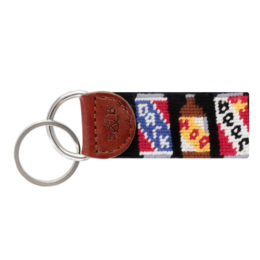 Beer Cans Key Fob (Black)