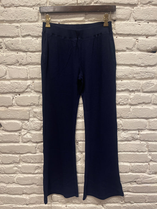 LONG SLOUCH PANTS W/ NO CUFFS NAVY