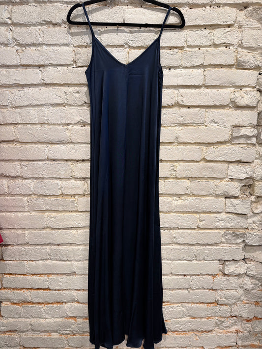 MAXI SLIP DRESS NAVY