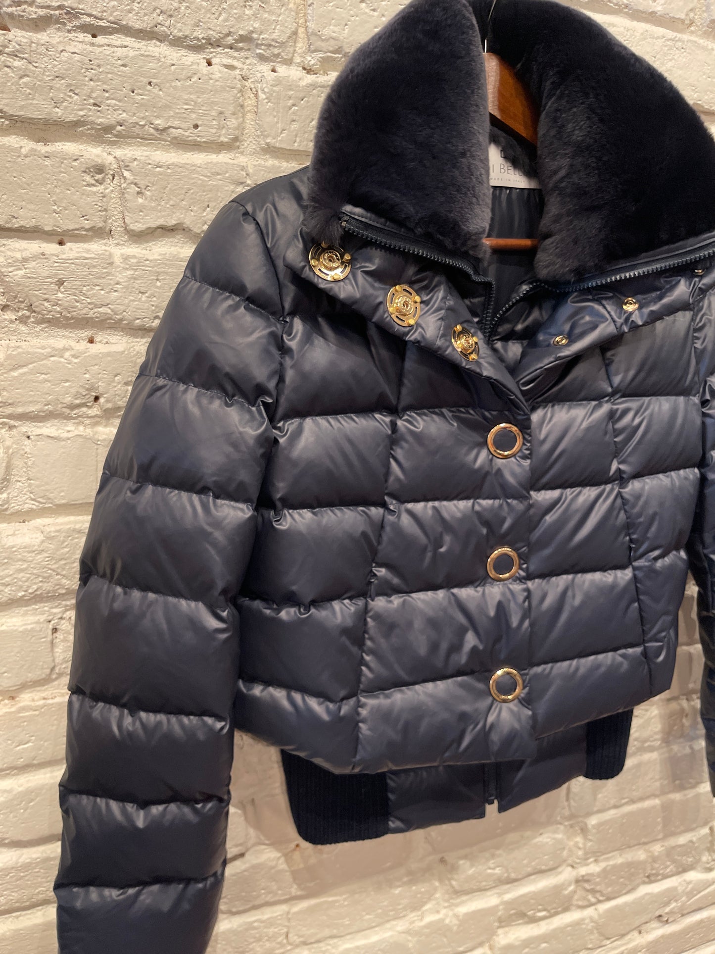 41202 GOOSE DOWN AND REX JACKET NAVY
