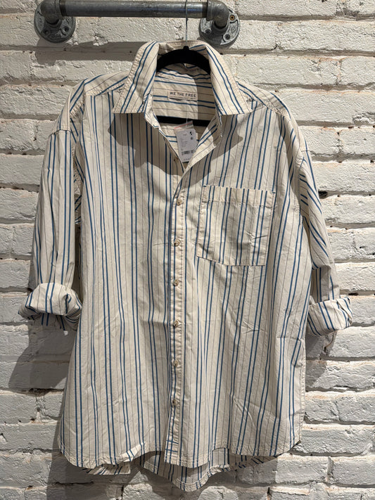 FREDDIE STRIPED SHIRT / IVORY COMBO