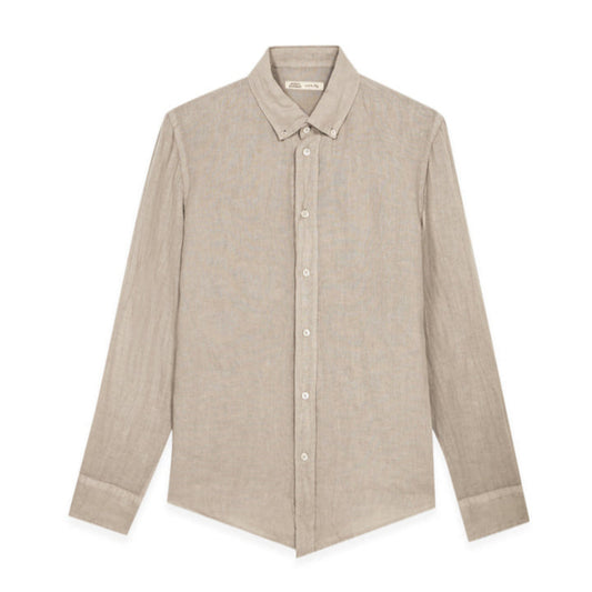 Garment Dyed Linen Shirt (Cord)