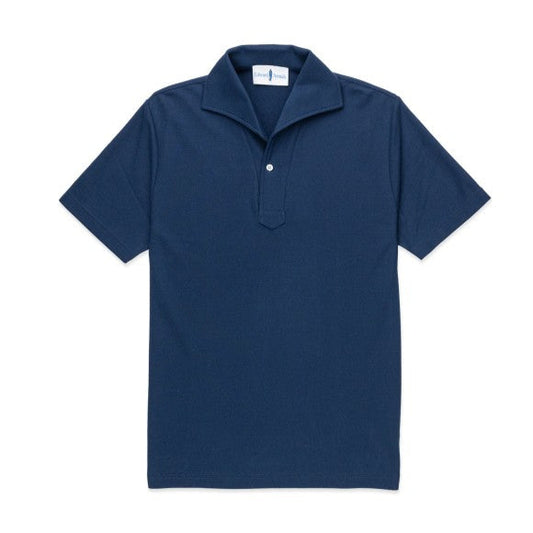 Short Sleeves Tailored Polo (Navy)