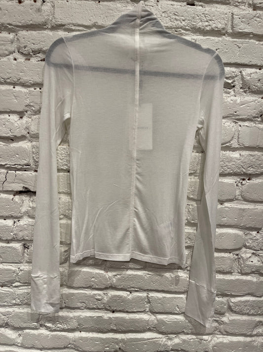 LICIA SHEER TURTLENECK WHITE
