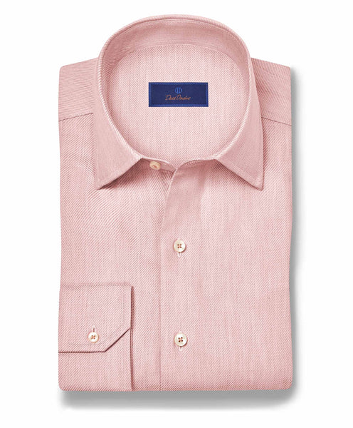 Pink Cashmere Blend Sport Shirt