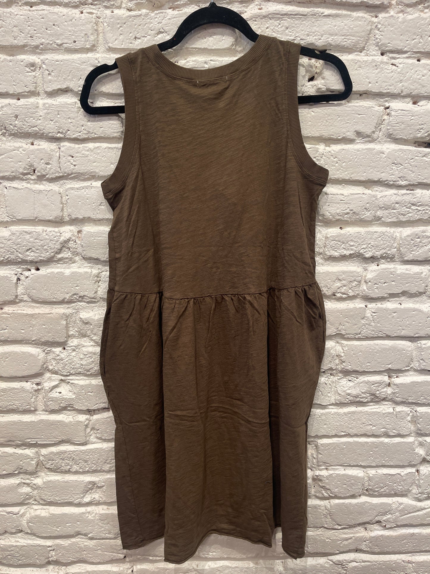 DROP SHIRRED WAIST DRESS FERN