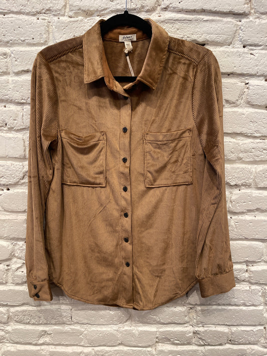 MAEVE CORDUROY SHIRT BROWN