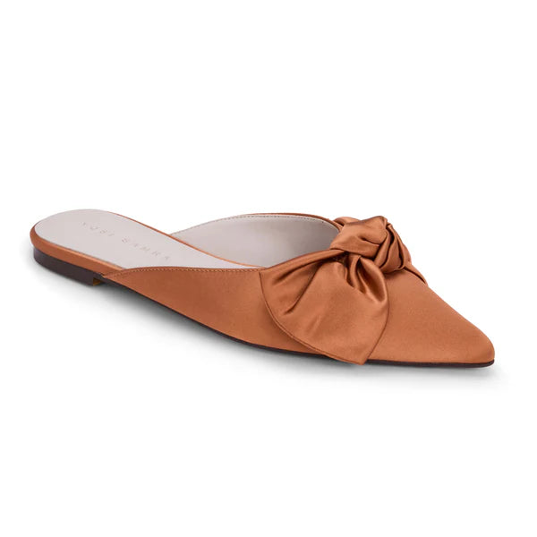 CLARA BOW SLIDE RUST SATIN
