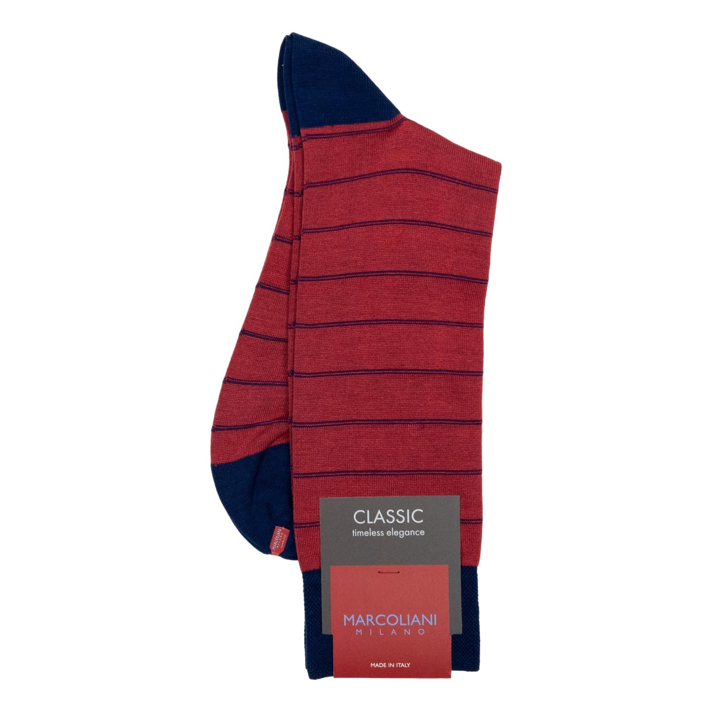 Micro Stripes Socks (Coral)