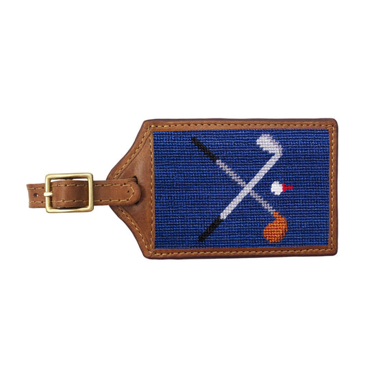 Crossed Clubs Luggage Tag (Classic Navy)