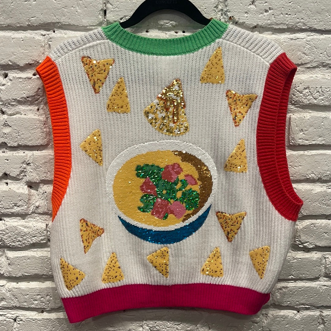 QUESO QUEEN SWEATER VEST