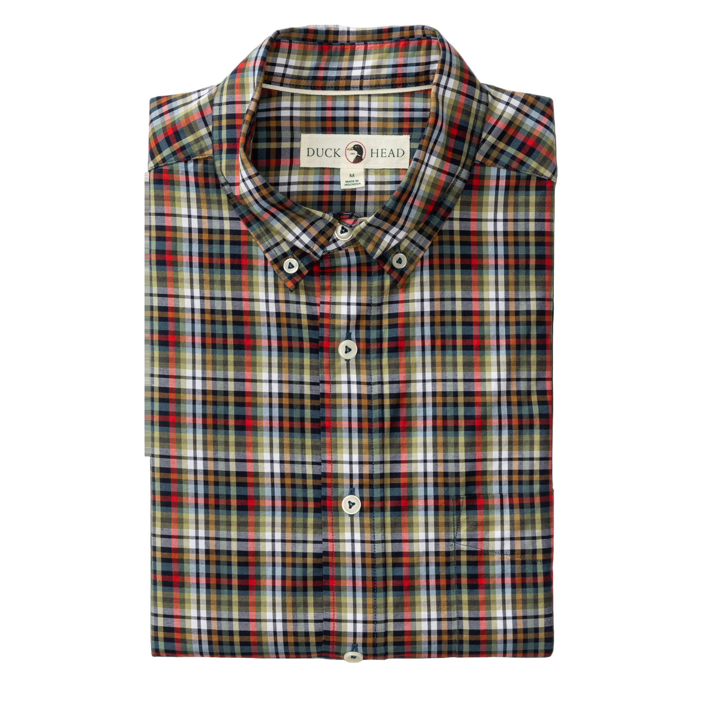 Cotton Twill Sport Shirt - Baley Plaid (Maritime Blue)