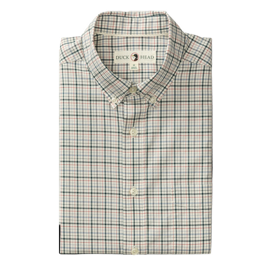 Cotton Twill Sport Shirt - Cooper Plaid (Emerald Green)