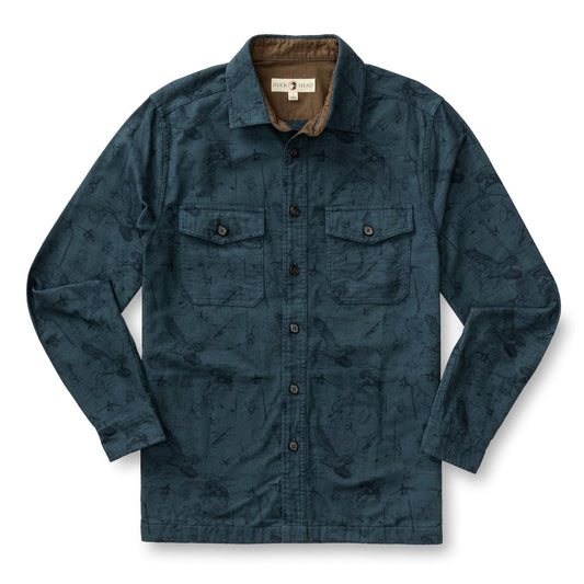 Slater Moleskin Overshirt (Graphite Blue)