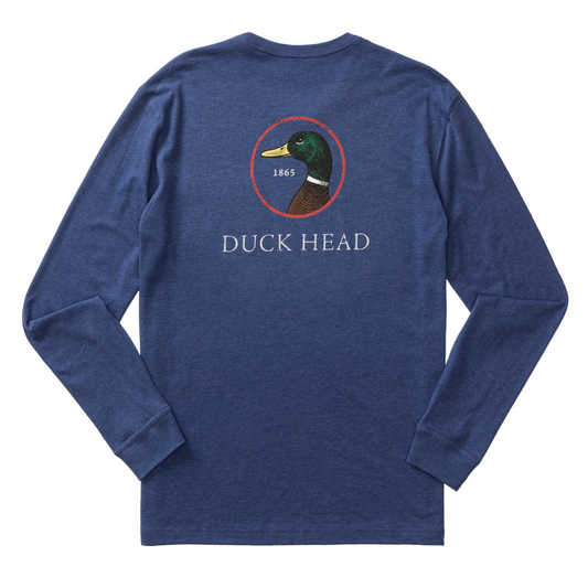 Logo Long Sleeve T-Shirt (Beacon Blue Heather)