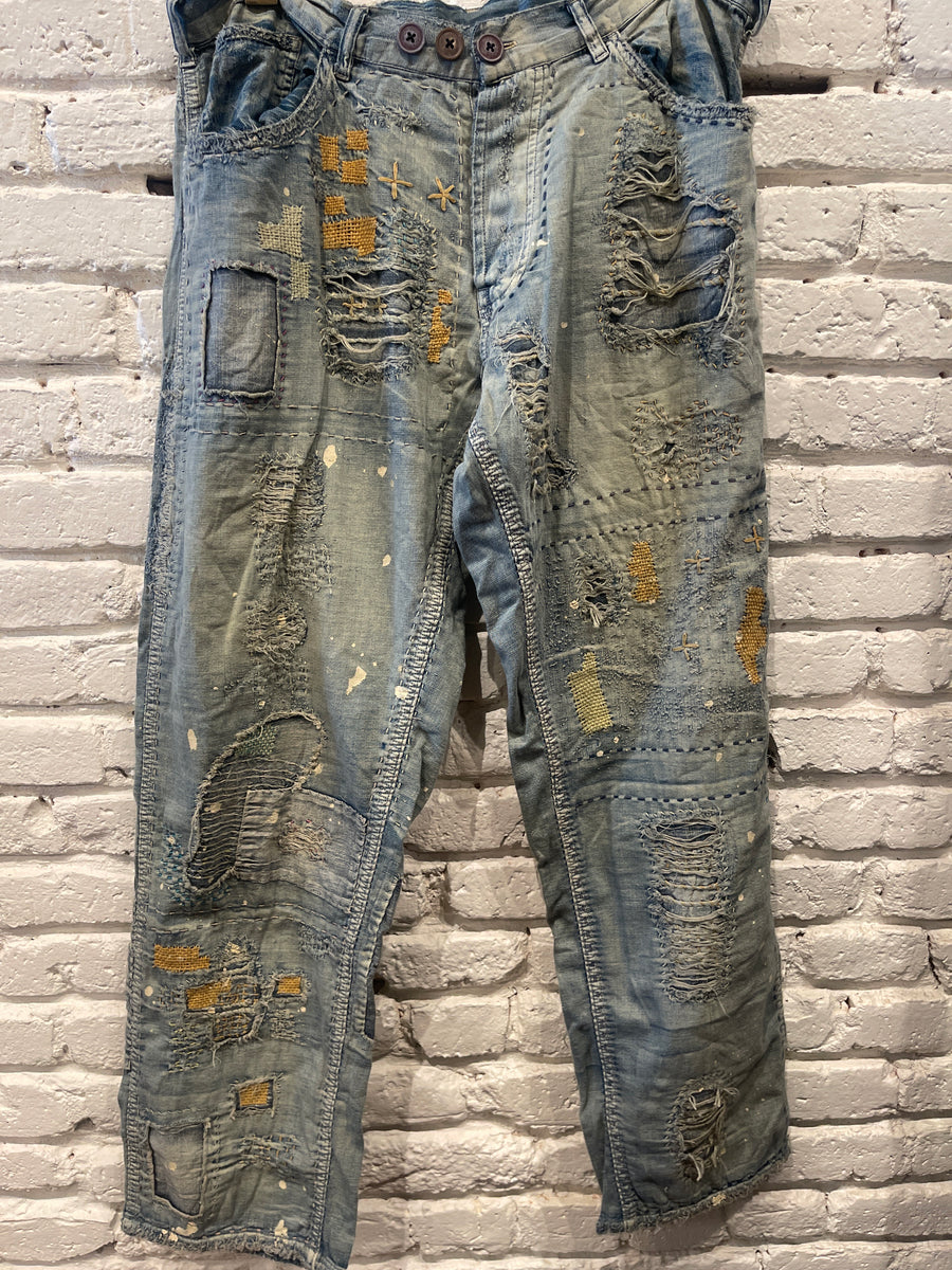 PANTS 884 WASHED INDIGO
