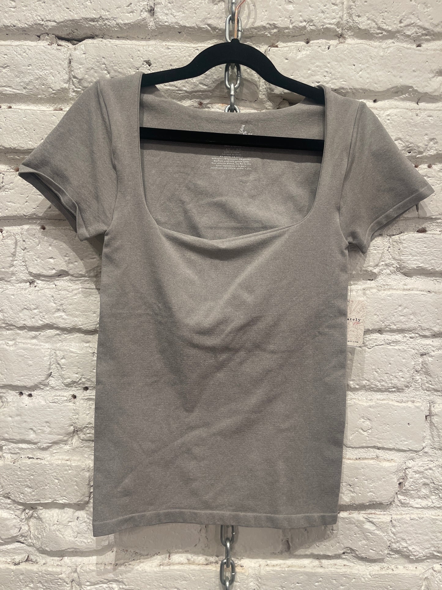 CLEAN LINES BABY TEE HEATHER GREY