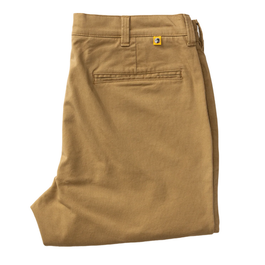 Classic Fit Gold School Chino (Dark Khaki)