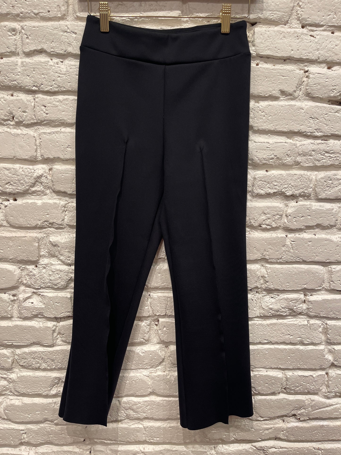 NEOPRENE CEO PINTUCK BLACK PANT