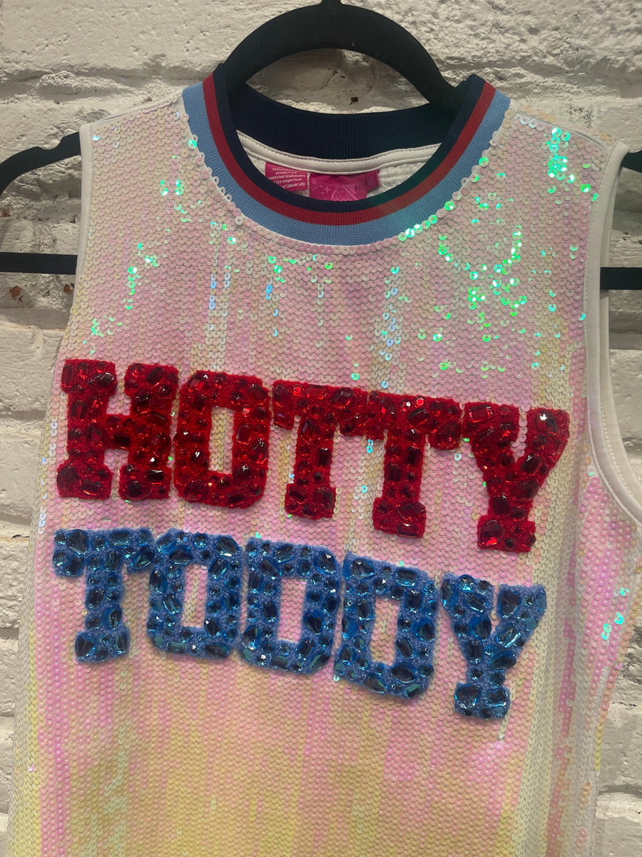 HOTTY TODDY SEQUIN TANK DRESS