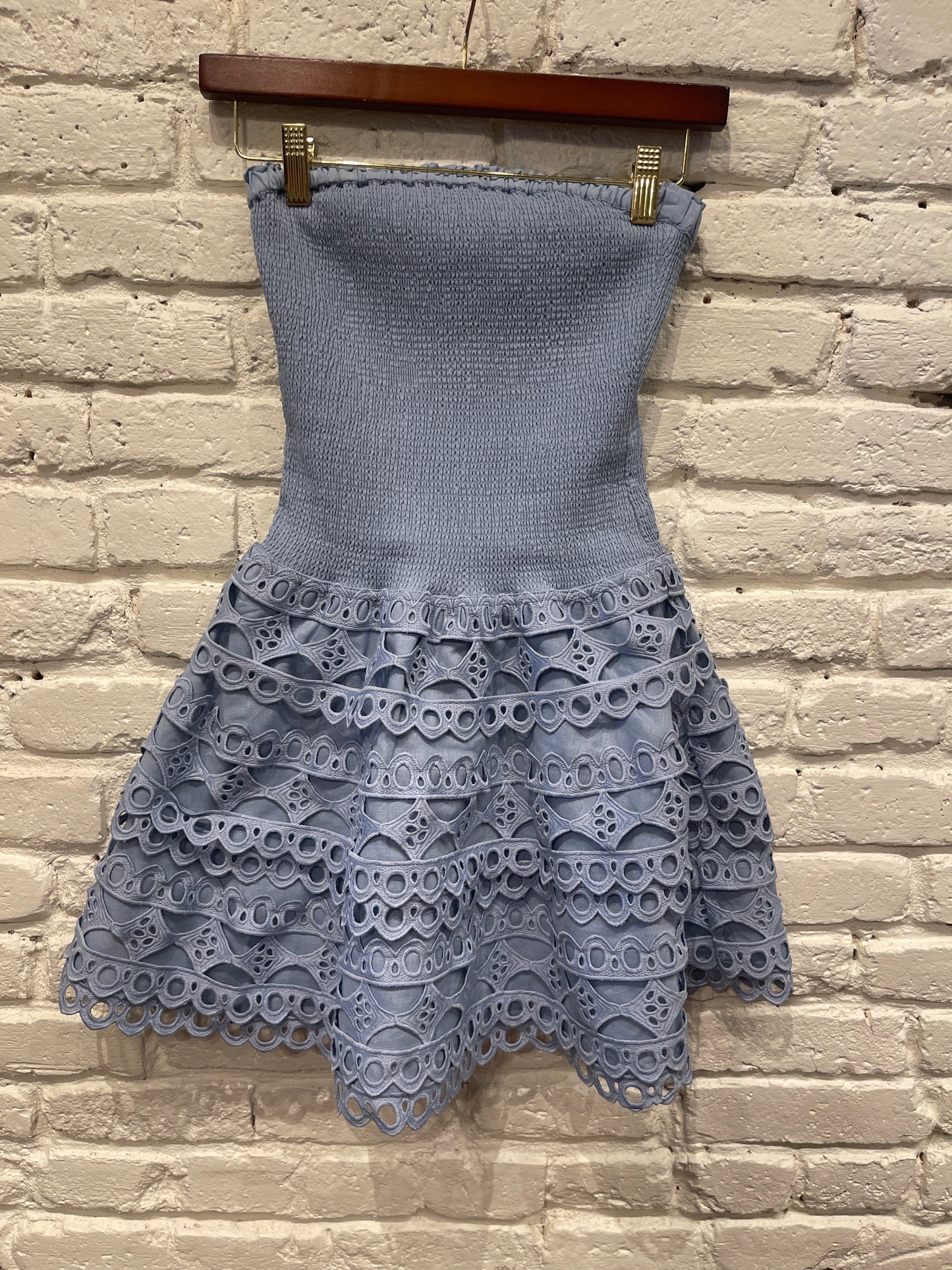 JESSA TRIM DRESS SKY