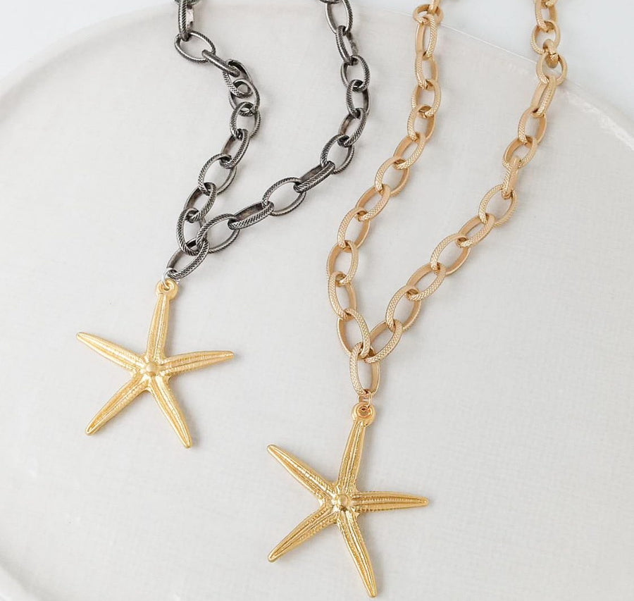 8420SF STARFISH ETCHED CHAIN 20"