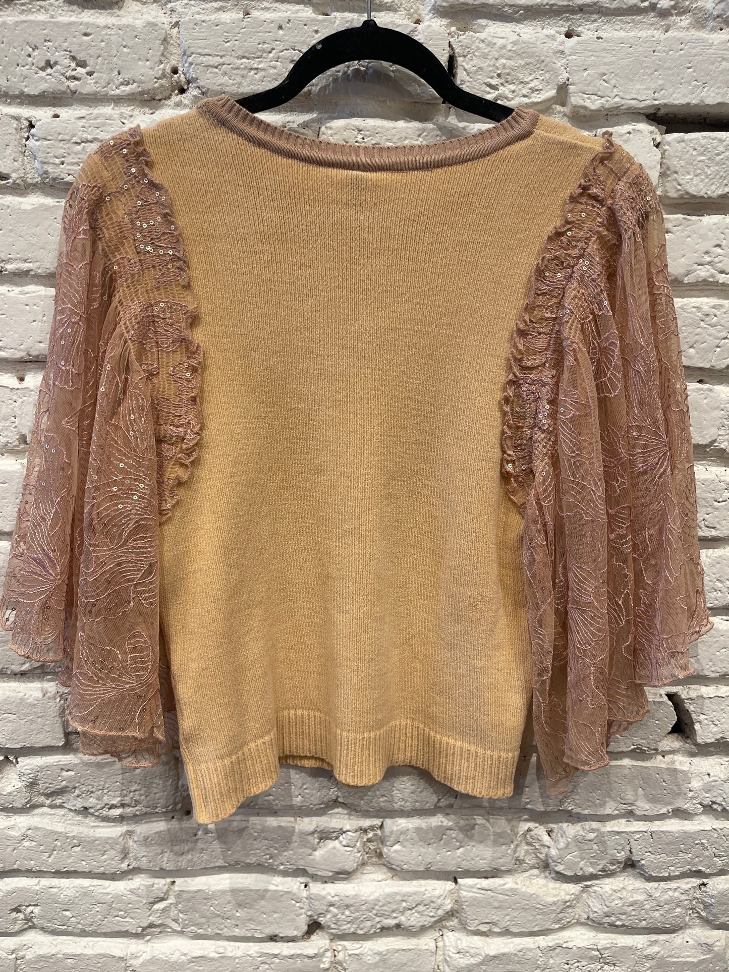 DELANA PEACH KNITTED TOP