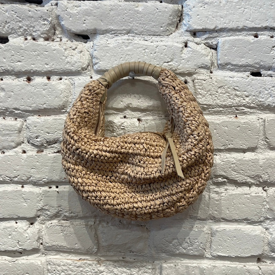 NALINI RAFFIA HOBO HANDBAG