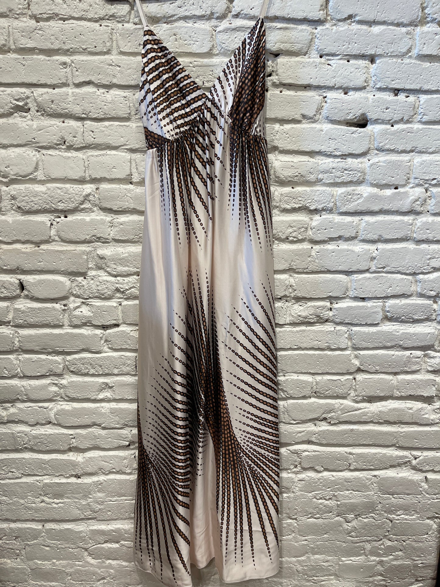 SUNBURST STRAPY MAXI DRESS