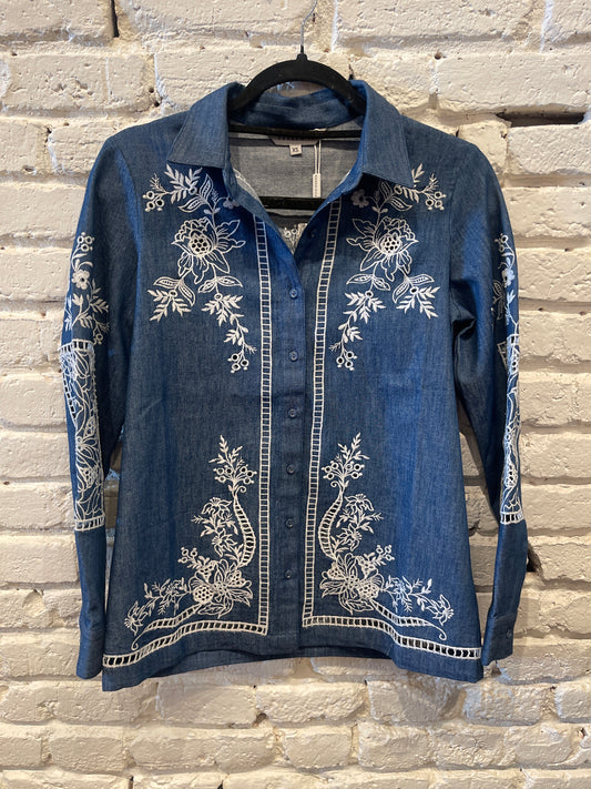 VIRA DENIM BUTTON DOWN