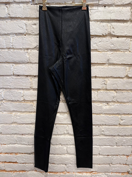 FAUX LEATHER LEGGING BLACK