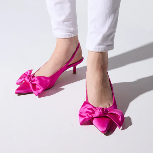ELISE FUSCHIA SATIN