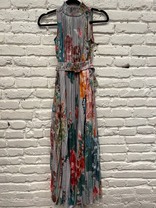 ranna gill maxi dress Coral Linen Satin Printed Maxi Dress Design by Ranna Gill at Pernia's Pop Up Shop 2026