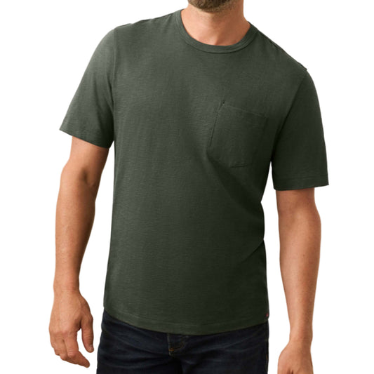 Sunwashed Regenerative Pocket Tee (Fall Evergreen)