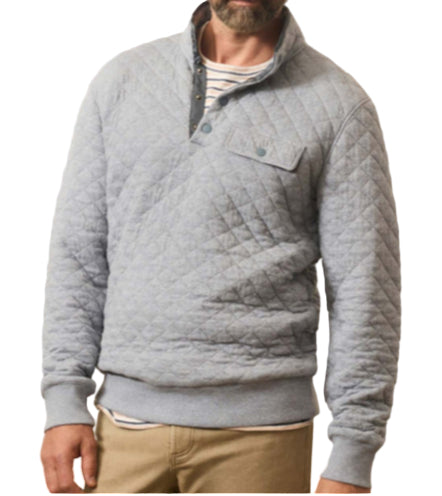 Epic Quilted Fleece Pullover (Ocean Wind Heather)