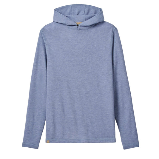 Drayton Merino Cashmere Sweater Hoodie (Laguna Blue)