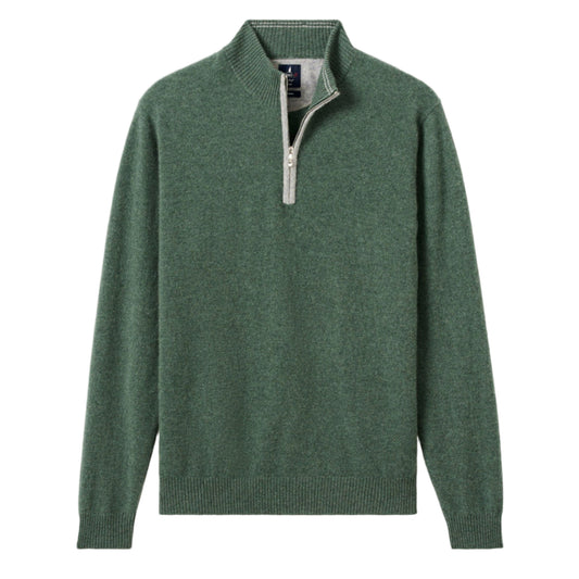 Niccolo Top Shelf Cashmere ¼ Zip Sweater (Cyprus)