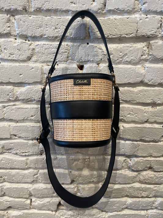 EMERY RATTAN BUCKET BAG