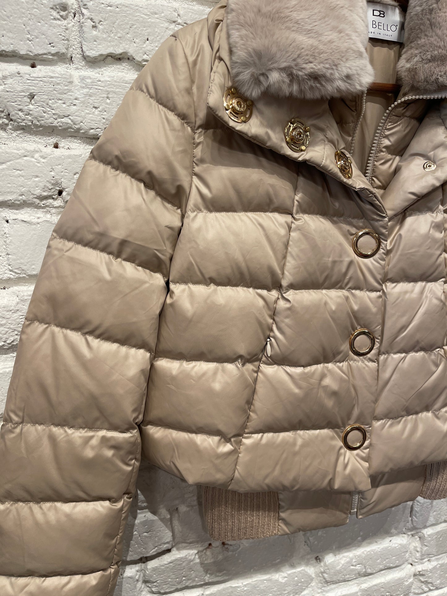 41202 GOOSE DOWN AND REX JACKET TOUPE