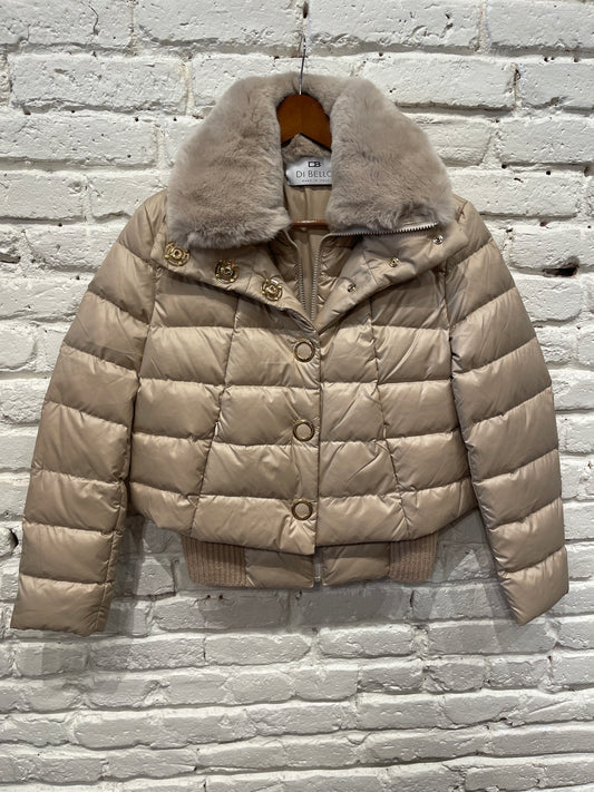 41202 GOOSE DOWN AND REX JACKET TOUPE