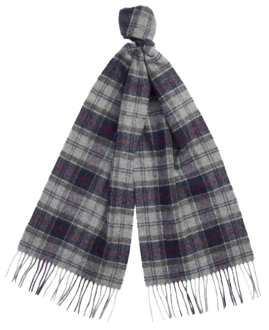 Barbour Tartan Lambswool Scarf (Blue Granite)