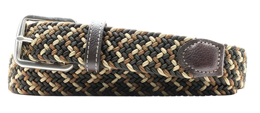 Newport Woven Italian Rayon Elastic Belt (Spruce Multi)